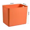 Caja de almacenamiento de plástico color Morandi caja de almacenamiento para armario ropa interior pantimedias caja de almacenamiento para snacks juguetes con tapa caja de almacenamiento