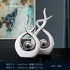 Adornos modernos de cerámica de lujo ligero para sala de estar, recibidor, mueble de TV, escritorio de oficina creativo, mueble de vino, decoraciones para inauguración de casa