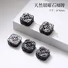 Obsidiana Plateada Natural Bola de Meteorito Planetario Pieza Tallada Accesorio Lindo Versátil Piezas para Hacer Joyería DIY Obsidiana Plateada Al Por Mayor