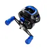 Carretilha de micro-pesca, toda em metal, para pesca de peixe preto, carretel de linha universal, carretilha de pesca, linha de pesca, carretel de isca, carretel tipo gota d'água, atualizado para evitar arrebentamento da linha