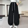 Pantalones para Niñas Estilo Otoño/Invierno Pantalones Deportivos Ropa de Abrigo Casual Modernos Niños Medianos/Grandes Niñas Ropa Infantil Felpa Plus Pantalones Banana Sueltos