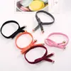 F344 Cuerda para el pelo con hilo plano para moño Accesorios para el pelo pequeños y frescos Cuerda para el pelo Goma elástica Pequeños artículos de un yuan