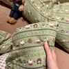 Algodón Puro de Grado A Hilo de Doble Capa Grado Materno e Infantil Juego de Ropa de Cama de Cuatro Piezas Sábana de Cama con Dibujos Animados Estilo de Dibujos Animados Estilo Pequeño Aroma