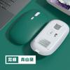 Mouse Sem Fio Bluetooth 2.4g, Modo Duplo, Silencioso, Adequado para Laptops Apple, Carregamento, Uso Silencioso no Escritório, Mouse Suave