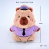 Pelúcia Gravata Capivara Boneca Acessórios Desenho Animado Capivara Boneca Chaveiro Broche Caixa de Roupa Bolsa Acessórios