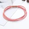 Goma para el pelo tres en uno que no daña el pelo estilo coreano básica alta elasticidad cuerda para el pelo linda simple niña goma elástica funda de cuero cuerda para el pelo