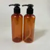 Suministrado directamente por el fabricante: Botellas de Champú de 200 ml, Botellas Recarga para Gel de Ducha, Botellas Vacías de Plástico PET, Botellas Redondas con Bomba para Loción