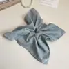Tecido de Terno Simples Quadrado para Cabelo de Commuter Laço Grande Feminino Estilo Coreano Corda Quadrada para Cabelo Corda para Rabo de Cavalo Baixo Acessórios de Cabelo