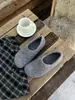 Novos Sapatos Birkenstock Redondos de Solado Plano para Mulheres 2025, Sapatos Quentes de Algodão com Forro de Lã e Fleece, Sapatos Peludos de Calçar Fácil com Solado Grosso