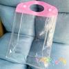 Bolsa de Empaque Transparente de PVC Portátil, Bolsa de Almacenamiento de Champú y Acondicionador de PVC con Broche de Presión, Bolsa de Regalo Promocional de Plástico de PVC
