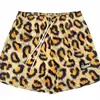 Camboya Tailandia 2025 Estampado Animal Leopardo Shorts Pantalones Deportivos para Hombre Malla de Baloncesto Pantalones Tres Cuartos Sueltos Modernos Verano Algodón