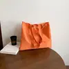 Bolsa de tela de nailon para estudiantes, bolso de hombro coreano de gran capacidad con estampado de letras, bolso tote, bolsa de mensajero simple y elegante