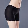 Leggings Jingxiu de seda de hielo sin costuras, antiluz, para mujer, de verano, talla grande, con interior grueso y fino de tres puntos, pantalones de seguridad