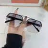 Gafas de Sol de Nuevo Estilo para Hombre, Gafas de Sol Cuadradas de Marco Grande de Moda para Mujer, Protector Solar, Anti-UV, Gafas de Sol de Medio Marco para Conducir