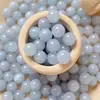 Cuentas Redondas de Aguamarina Marina Natural Cuentas Sueltas DIY Hecho a Mano Transferencia Pulsera de Cristal Collar Material para Abalorios