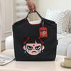 HINEZHA Moda de celebridad de Internet bordado de tendencia bolsa de compras de nailon transfronteriza casual para todo combinar bandolera para ir al trabajo