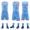 Uniforme de equipo de entrenamiento de competición al por mayor de velocidad, impresión de camiseta de baloncesto estadounidense, uniforme de baloncesto con número de impresión, traje para estudiantes universitarios de verano masculinos
