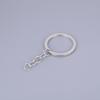 Llavero con cadena herraje al por mayor joyería accesorios para equipaje colgante llavero de metal diy en stock