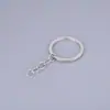 Llavero con cadena llavero de cadena de metal con cierre de mosquetón gancho creativo accesorios en stock al por mayor