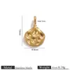 Acessórios de Joias Banhados a Ouro 18K de Aço Inoxidável Pingentes em Formato Oval Acessórios Pingentes para Colares DIY Feitos à Mão Joias Atacado