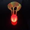 Pelota de bádminton luminosa Leke, resistente al viento y al viento, de nailon, de plástico, con luz LED nocturna.