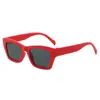 2025 Nuevas Gafas de Sol Cuadradas Elegantes de Moda Europea y Americana 1325 Marco Simple de Diente de Plástico Pc Gafas de Sol Retro para Hombres y Mujeres