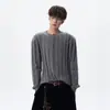 Suéter de Tricô com Design Retrô em Ponto Trançado, Gola Henley, Estilo Old Money, para Homens e Mulheres, Outono/Inverno, Caimento Limpo, Tricô Slim
