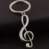 Llavero de Símbolo Musical Exquisito Llavero de Nota Alta Llavero de Instrumento Musical Regalo para Hombres Mujeres Grabado