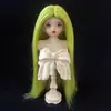 Peluca para Muñeca BJD 346 Puntos Cabello para Muñeca BJD para Muñeca Niña Oso, Cabello Largo Recto Sedoso Suave con Raya en Medio, Venta al por Mayor desde el Fabricante