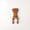 Pente Raspador de Massagem de Sândalo Dourado, Pente Pequeno Portátil para Raspagem do Couro Cabeludo e Massagem de Pontos de Acupuntura, Adequado para Todo o Corpo, Portátil e Sem Pintura