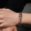 Pulsera Cruzada de Acero de Titanio Europea y Americana Transfronteriza para Hombres, Joyería Punk de Alta Gama Moderna Personalizada, Al por Mayor Audaz