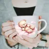 Adesivos de Transferência a Frio Ursinho Fofo em Aquarela para Copos de Vidro, Vasos de Flores, Cadernos, Decoração DIY, Adesivos Criativos Feitos à Mão