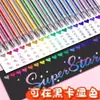 Bolígrafo de Purpurina de Colores para Niños Pintura Graffiti para Niños Toma de Notas Gel con Purpurina Luminosa Arena Movediza Plata Luz que Cambia de Color Resaltador