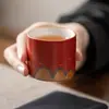 Cuatro Estaciones, Miles de Millas, Miles de Millas de Ríos y Montañas, Taza de Té, Juego de Té Kung Fu, Copa de Vino, Taza Individual, Taza de Degustación, Regalo Cultural y Creativo Navideño, Recuerdo