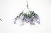 Decoração de casamento plástico flor simulação vaso decoração mesa de jantar arranjo de flores acessórios 5 garfos flocado simulação lavanda espiga de trigo