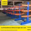 Prateleiras de Armazenamento Cantilever Reforçadas Personalizadas para Instalação Fixa em Armazéns para Estoque de Tecidos e Madeira, Multicamadas Reforçadas