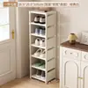 Sapateira cor creme, economizadora de espaço, sapateira para chinelos de banheiro, prateleira de armazenamento para banheiro, sapateira simples para armazenamento de sapatos em ambientes internos