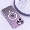 Capa Magnética Tudo Incluído com Furos Finos Adequada para Celular Apple 15 iPhone14Promax Transparente Elegante Simples Capa Protetora