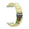 Para Apple Watch 5678910 Geração Pulseira de Plástico PC Três Contas iWatch Cor Doce Transparente Cor Sólida
