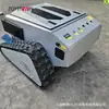 Cortador de Grama Esteira com Pá de Empurrar Opcional, Máquina de Capinar Multifuncional a Bateria de Lítio Controlada Remotamente para Manutenção de Gramados e Renovação de Jardins