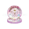 Em estoque flor de tinta borboleta tema flor festa prato de papel toalha toalha de mesa guardanapo de papel bandeira faca garfo colher talheres descartáveis