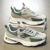 Tênis Esportivo Masculino 2026 Novo Primavera Masculino Solado Grosso Aumenta Altura Casual Malha Respirável Antiderrapante Resistente ao Desgaste Pai Tendência Calçados