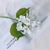 Flor Artificial Grande de Hortensia Hidratante 3D 72 Piezas Decoración de Hotel Arreglo Floral de Boda Película de Flor Artificial Hortensia