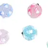 Cor dopamina cor amor diamante bola furo reto contas DIY corrente de celular chaveiro corrente de bolsa acessórios atacado