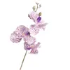 Flores artificiales con un toque de alta gama, orquídeas Bandai, para decoración del hogar, mesa de comedor de lujo ligero y decoración de entrada, y ramos de boda