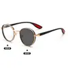 Gafas de Lectura Anti-Luz Azul 2026 Venta Transfronteriza Sudeste Asiático Estilo Punk Gafas de Sol de Moda Protección Solar Viaje Gafas Hip-Hop para Hombres