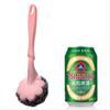 Cepillo de Bola de Limpieza de Acero Inoxidable con Forma de Flor de Ciruelo para Cocina con Mango Largo para Lavar Platos y Ollas