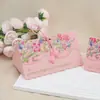 Caixa de Doces Triangular para Casamento, Caixa de Doces Criativa com Pérolas para Levar na Mão, Caixa de Doces de Luxo Estilo Ins para Noivado e Casamento