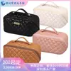 Bolsa de Cosméticos para Mujer de Gran Capacidad Otoño e Invierno Acolchado Artesanal Ins Bolsa de Cosméticos de Gama Alta Bolsa de Algodón Bolso de Mano Pequeño