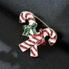 Broche navideño, joyería para hombres y mujeres, ligero, de lujo, con forma de alce y campana, broche navideño antiguo con insignia.